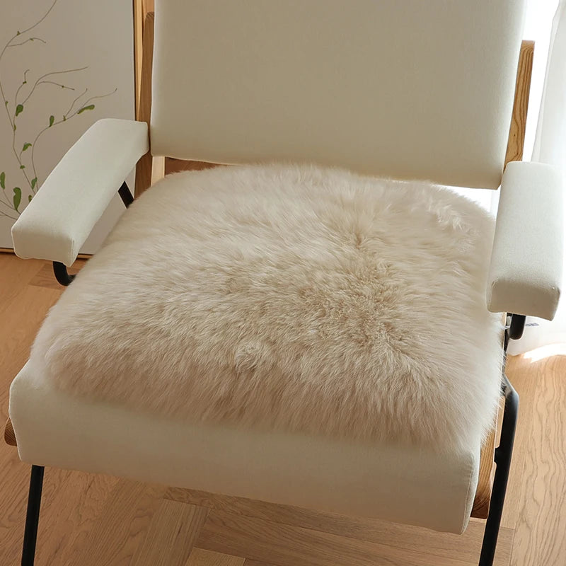 Australian Whole Sheepskin Pad Home Wool Sofa Cushion Office Chair Comfort Mat Bedroom Soft Bay Window Pad Thick Floor lz66